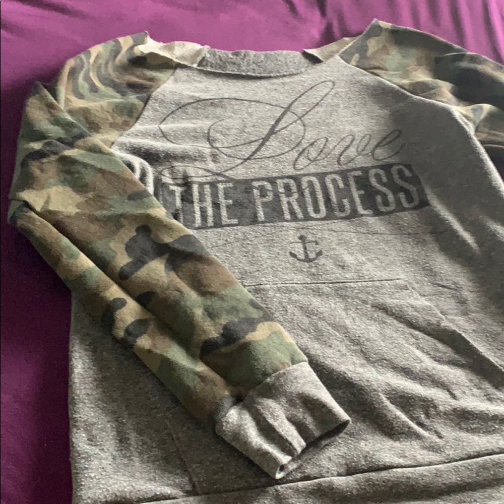 Flag nor fail camo sweatshirt